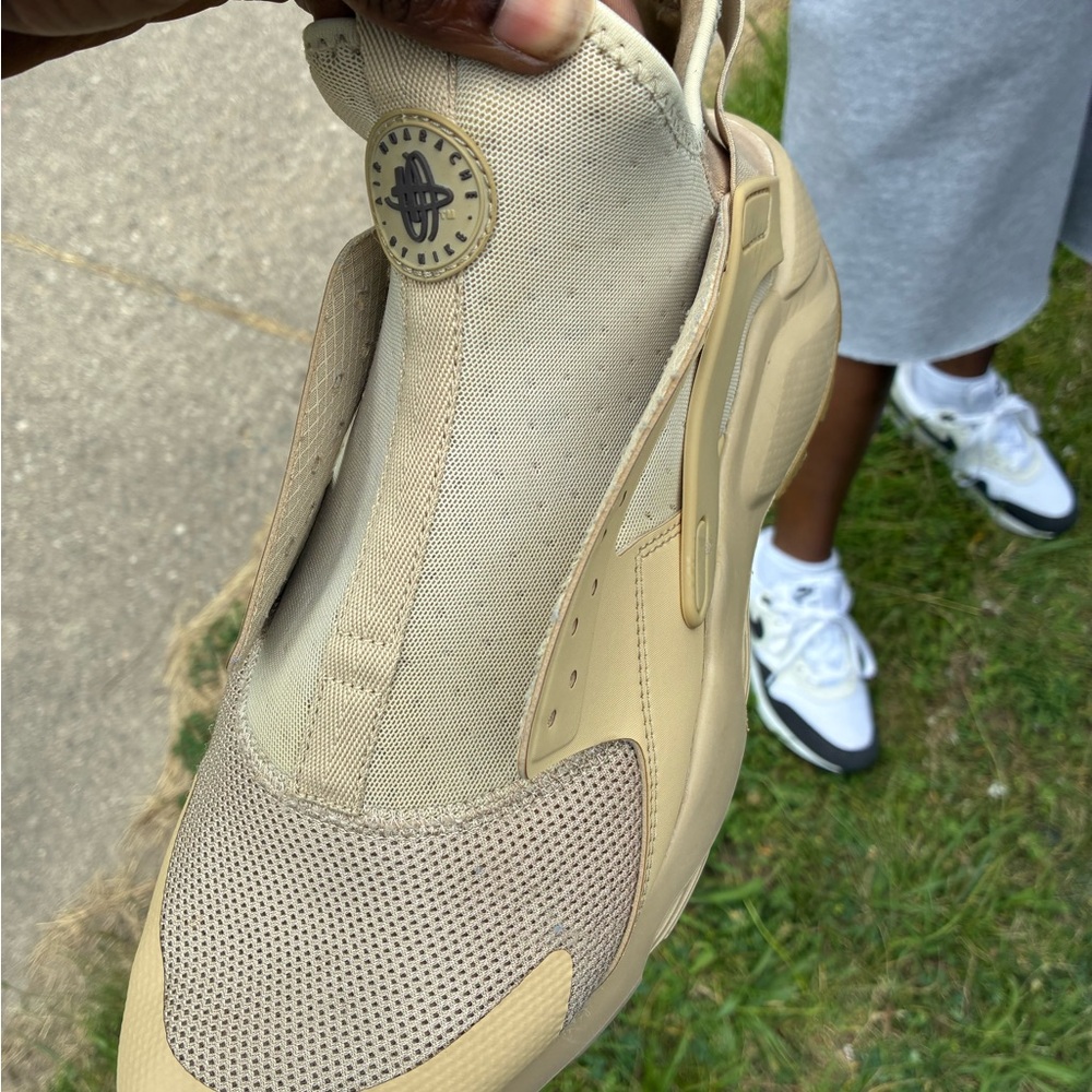 Nike Tan Slip-On Sneakers Breathable Mesh